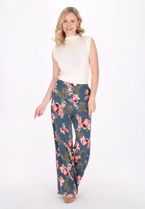 usha Broek vrouwen donkergroen veelkleurig - Image 2