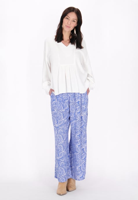 usha Broek vrouwen blauw wit - Image 2