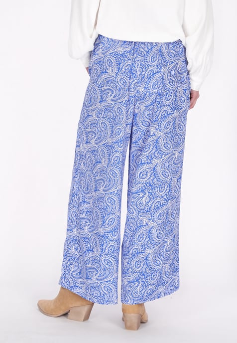 usha Broek vrouwen blauw wit - Image 4