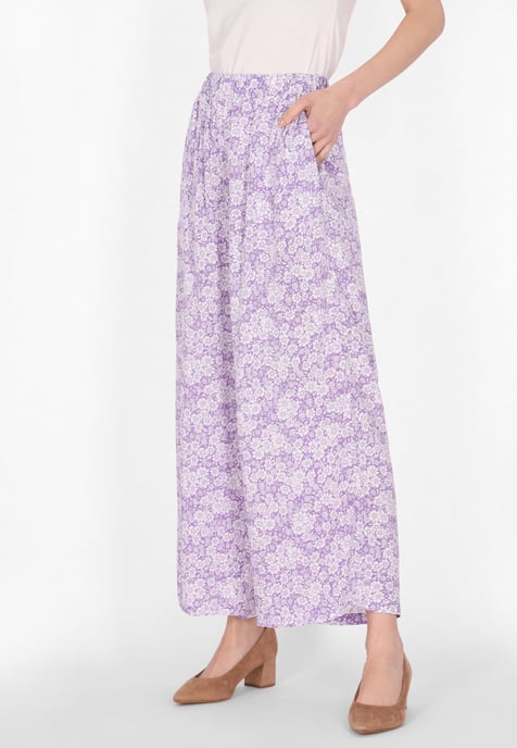 usha Broek vrouwen paars wit - Image 3