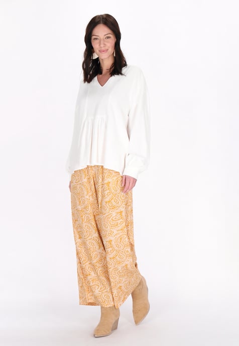 usha Broek vrouwen geel wit - Image 2