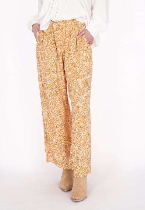 usha Broek vrouwen geel wit - Image 3