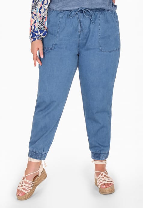 usha Plussize broek vrouwen Blauw - Image 3