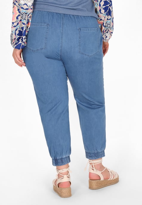 usha Plussize broek vrouwen Blauw - Image 4