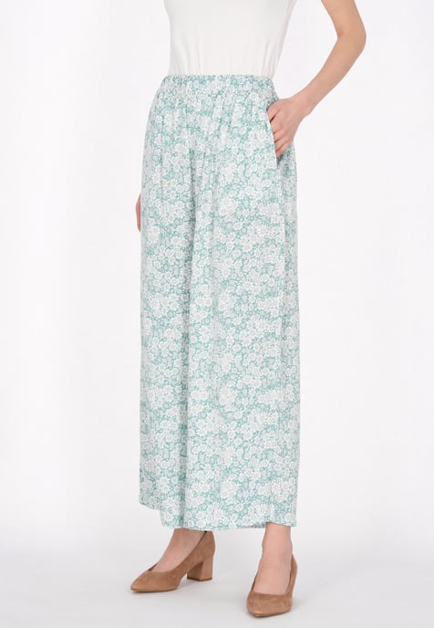 usha Broek vrouwen turkoois wit - Image 3