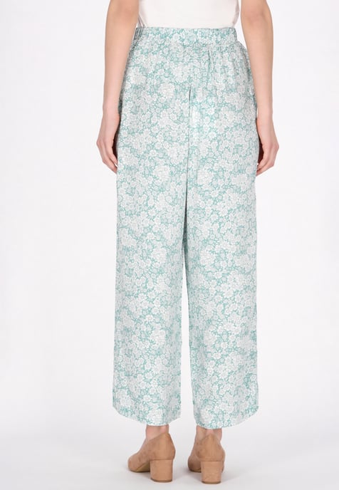 usha Broek vrouwen turkoois wit - Image 4