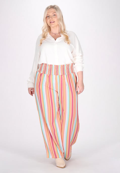 IZIA Plussize broek vrouwen oranje - Image 2