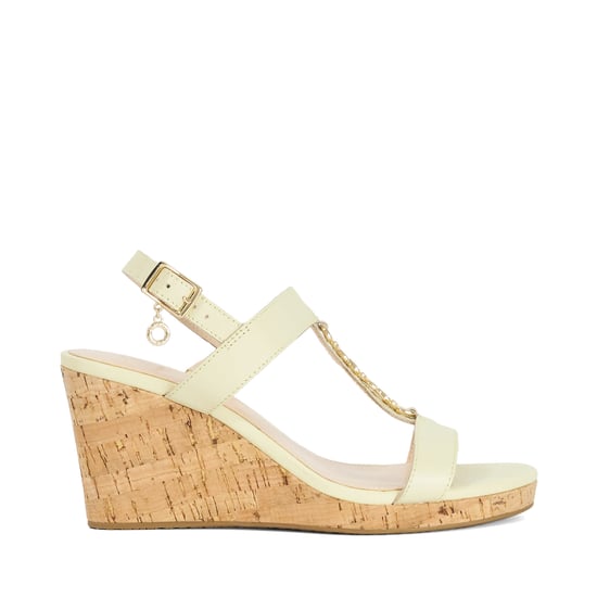 Dune Ladies Kasslie - T-Bar Cork Wedge - Image 2