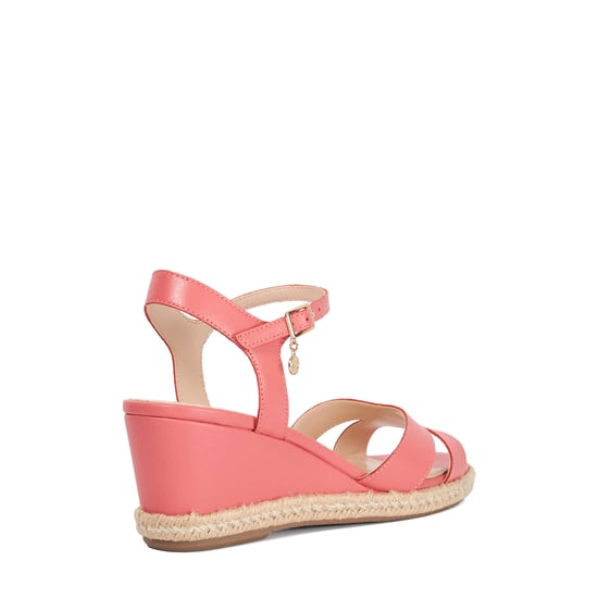 Dune Ladies Kindal - Reptile Print Wedge Sandal - Image 4