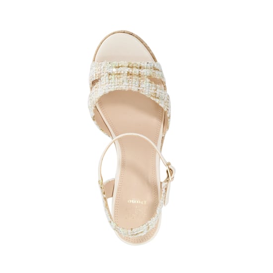 Dune Ladies Kindal - Reptile Print Wedge Sandal - Image 3