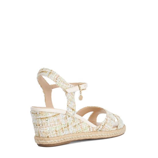 Dune Ladies Kindal - Reptile Print Wedge Sandal - Image 4