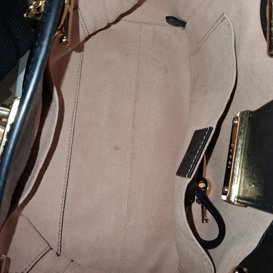 Gucci Small Guccissima Padlock Tote Bag in Black Leather - Image 6