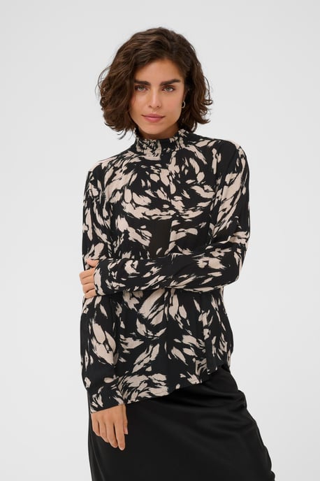 KAamber Smock Blouse Printed Blouse with long sleeve Regular fit - Image 3