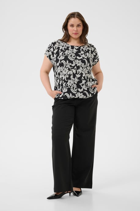 KCami Stanley Printed Blouse with short sleeve Loose fit - Image 1