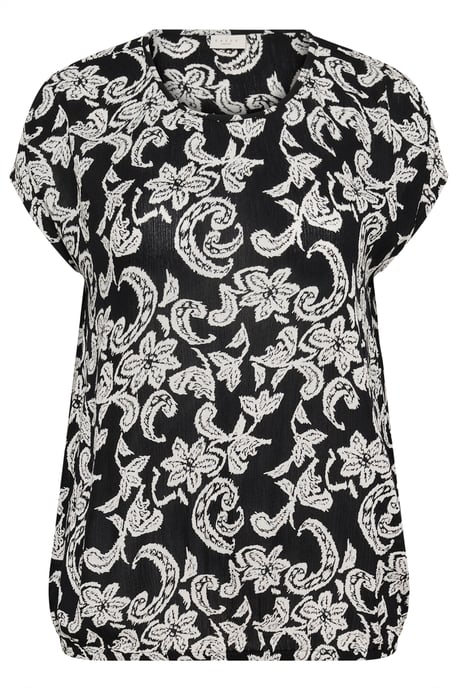 KCami Stanley Printed Blouse with short sleeve Loose fit - Image 4