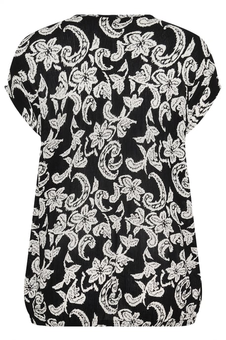 KCami Stanley Printed Blouse with short sleeve Loose fit - Image 5