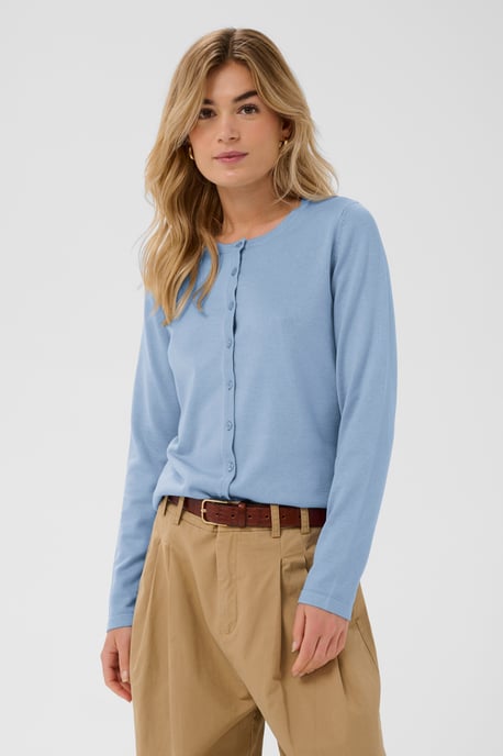 A8661, MilaSZ R-Neck Cardigan Knitted cardigan Classic fit - Image 2