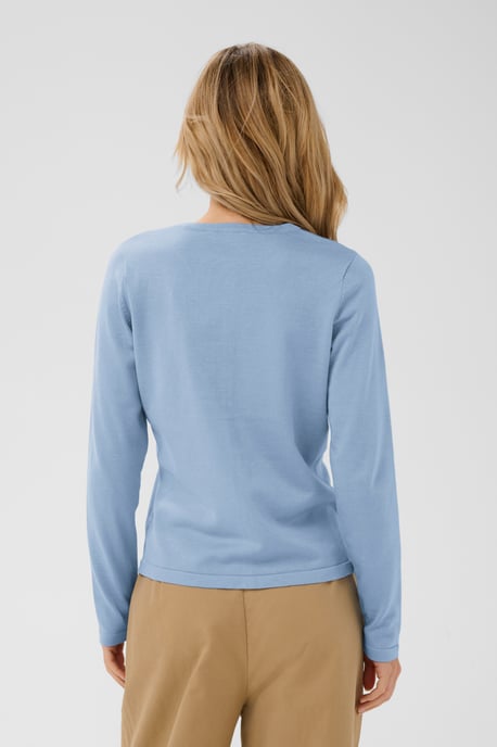 A8661, MilaSZ R-Neck Cardigan Knitted cardigan Classic fit - Image 3
