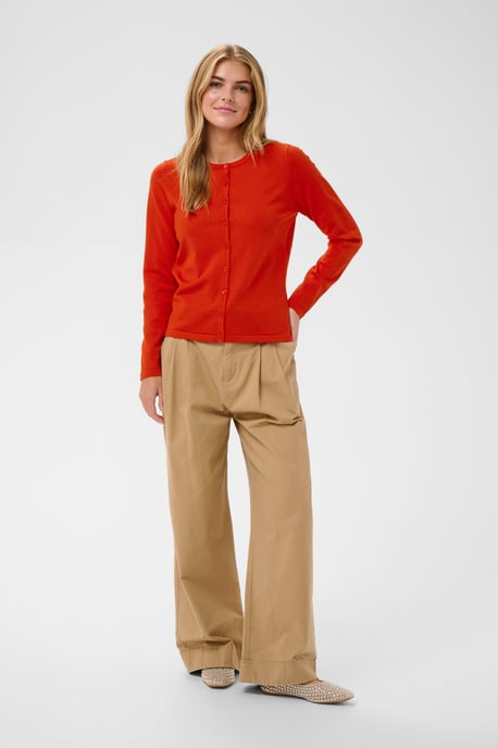 A8661, MilaSZ R-Neck Cardigan Knitted cardigan Classic fit - Image 1