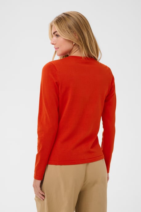 A8661, MilaSZ R-Neck Cardigan Knitted cardigan Classic fit - Image 3
