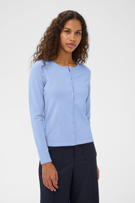 A8661, MilaSZ R-Neck Cardigan Knitted cardigan Classic fit - Image 2