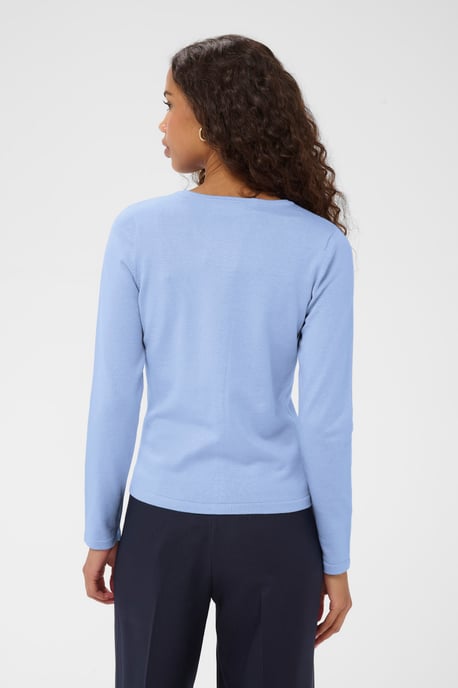 A8661, MilaSZ R-Neck Cardigan Knitted cardigan Classic fit - Image 3