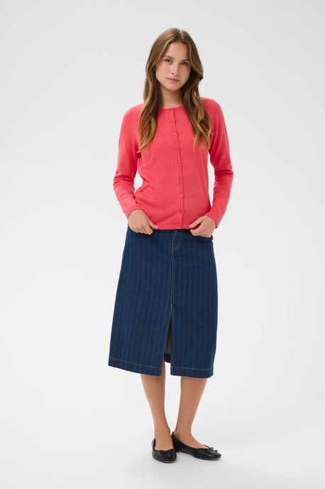 A8661, MilaSZ R-Neck Cardigan Knitted cardigan Classic fit - Image 1
