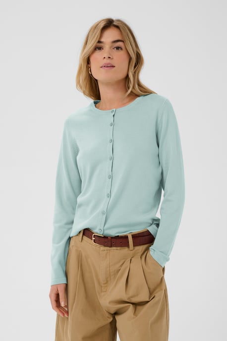 A8661, MilaSZ R-Neck Cardigan Knitted cardigan Classic fit - Image 2