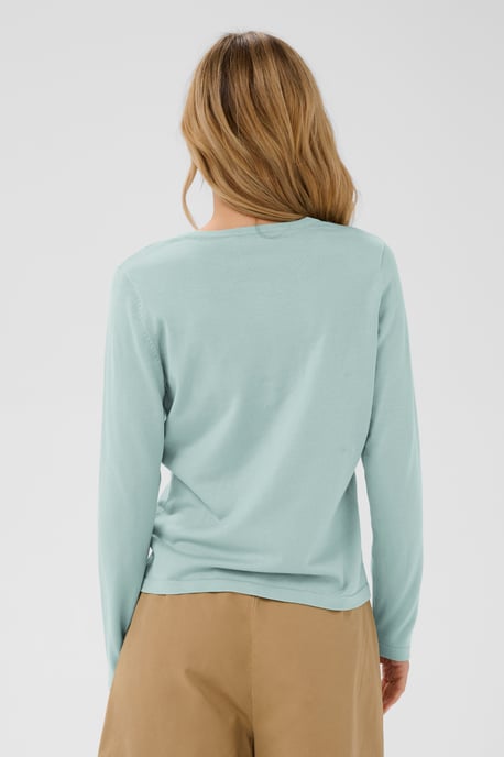 A8661, MilaSZ R-Neck Cardigan Knitted cardigan Classic fit - Image 3