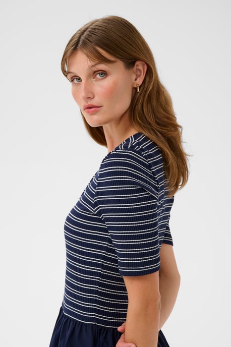 SLSimone Striped Dress SS Jersey dress Feminine Silhouette - Image 4