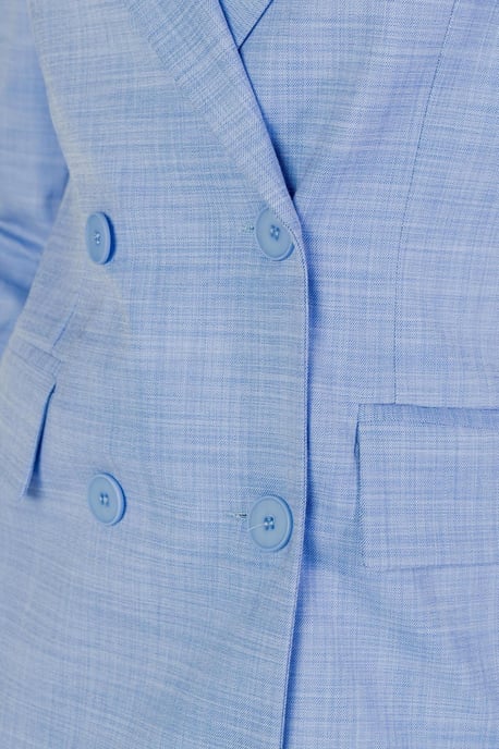 Dubbelzijdig Blazer Lichtblauw - Image 3
