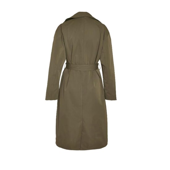 Noisy May Womens Trench Long Coat Classic Lapel Belted Jacket - Image 3