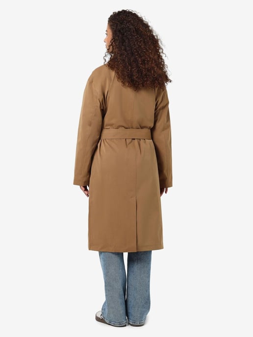 Noisy May Womens Trench Long Coat Classic Lapel Belted Jacket - Image 3