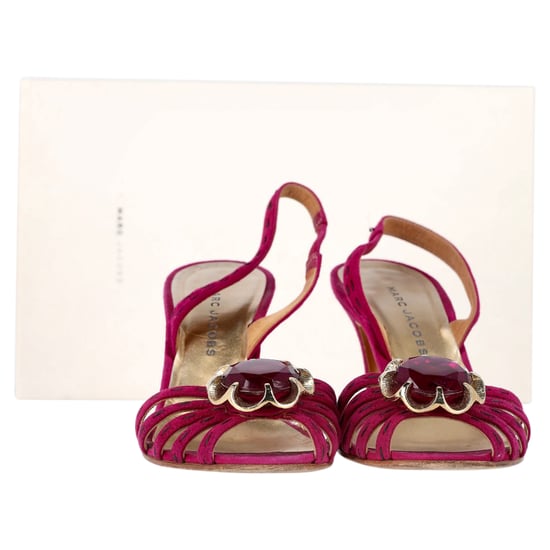 Marc Jacobs Slingback Sandals in Pink Suede - Image 2