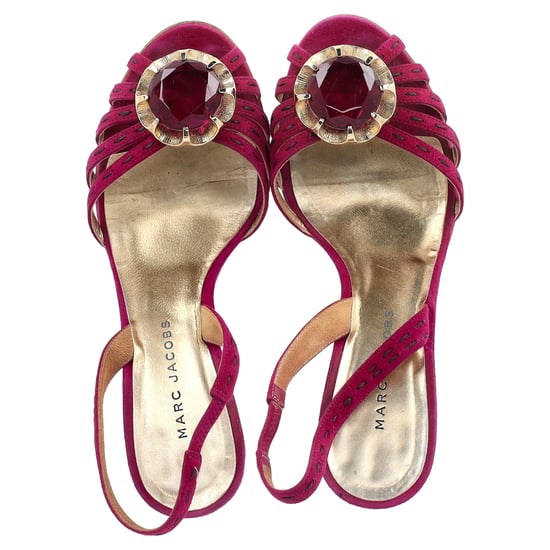 Marc Jacobs Slingback Sandals in Pink Suede - Image 4