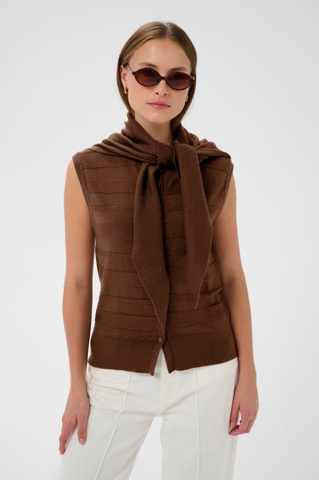 SLSpina Scarf Waistcoat Knitted waistcoat Regular fit - Image 3