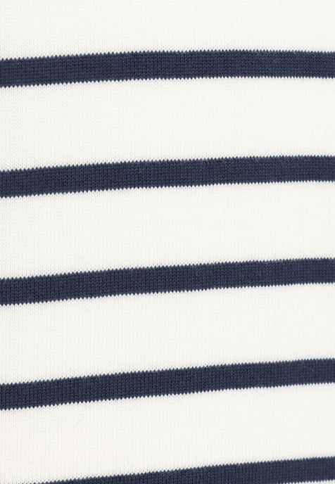 Pullover Half Zipper Striped Pullover - Image 4