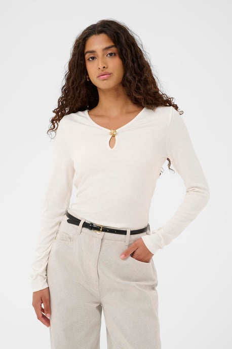 SLNaida V-Neck Tee Long sleeved T-shirt Slim fit - Image 3