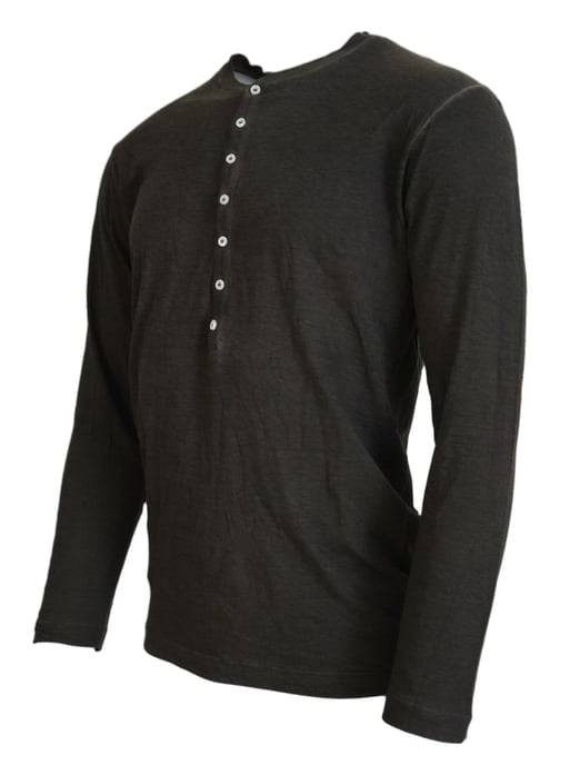 Langarm Henley Shirt Tsh3535 - Image 2