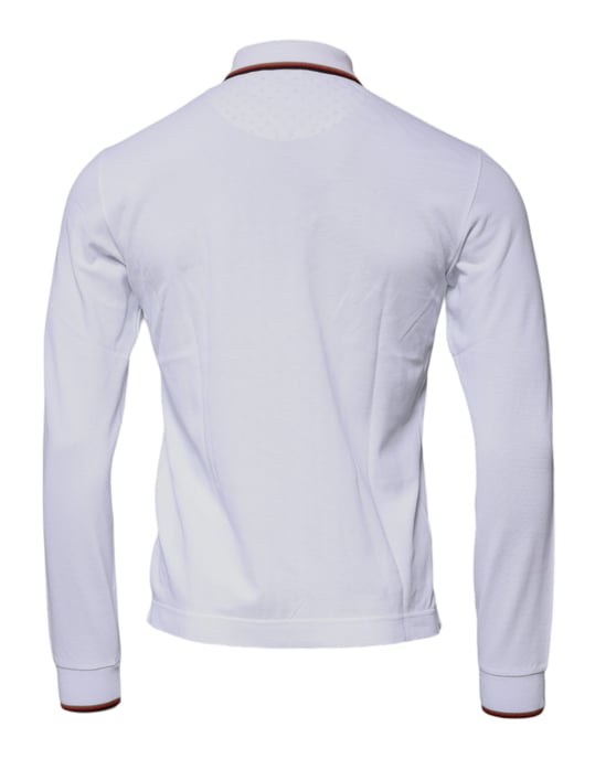 Poloshirt met lange mouwen en rits met kroon detail - Image 5