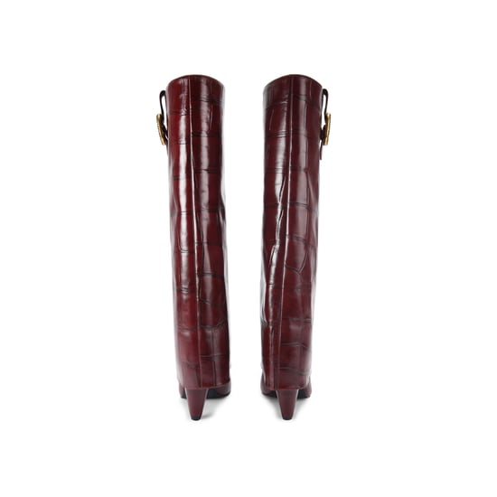 Kurt Geiger London Leather Fold Over Tall Boots - Image 3
