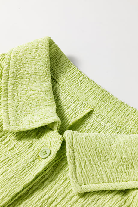 Textured Knit Short Sleeve Jumpsuit - Image 6