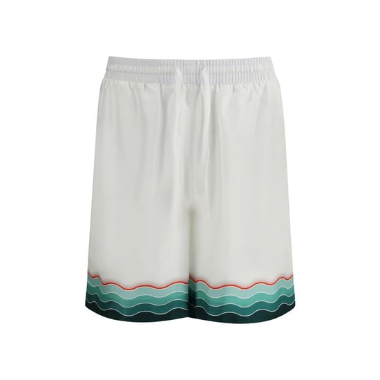 Silk Shorts Wavy Pattern - Image 1