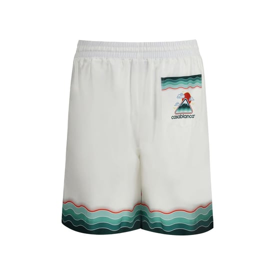 Silk Shorts Wavy Pattern - Image 2