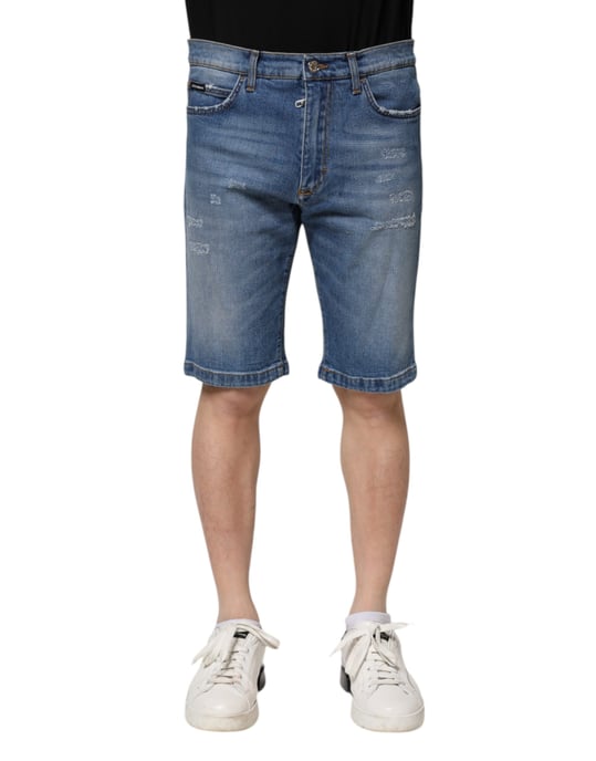Slitna Denim-shorts - Image 2