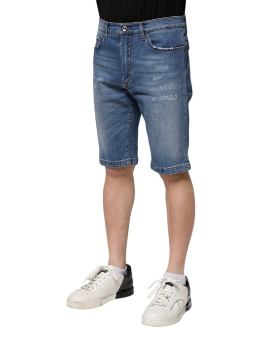 Slitna Denim-shorts - Image 3