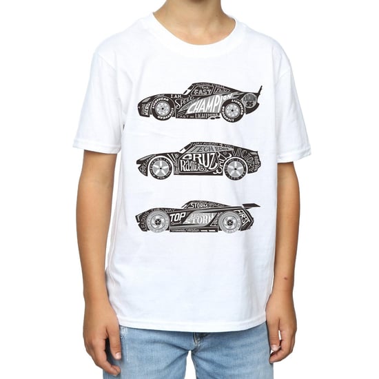 Disney Jongens Cars Tekst Racers T-Shirt (Wit) - Image 3