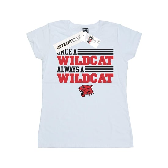 Disney Dam/Tjej High School Musical Musikalen Once A Wildcat - bomulls-T-shirt (Vit) - Image 1