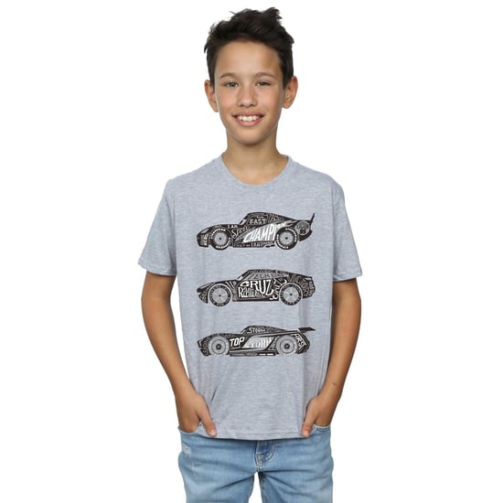 Disney Jongens Cars Tekst Racers T-Shirt (Sportgrijs) - Image 2