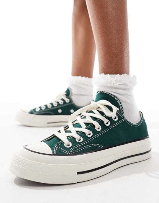 Converse Chuck 70 Ox-skor i mörkgrön - Image 2